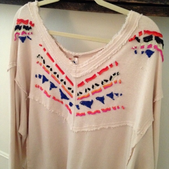Free people embroidered yarn thermal - Picture 3 of 4